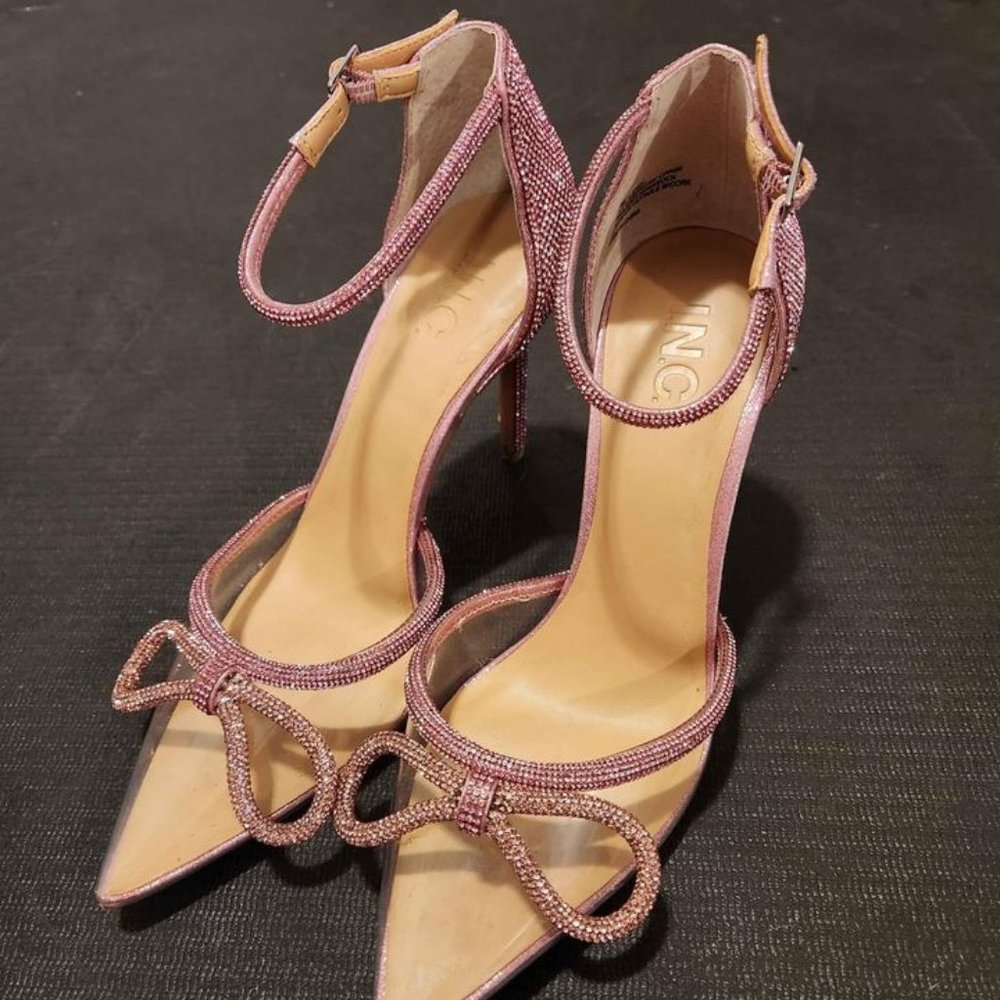 LIKE NEW I.N.C Pink Glitz Heels